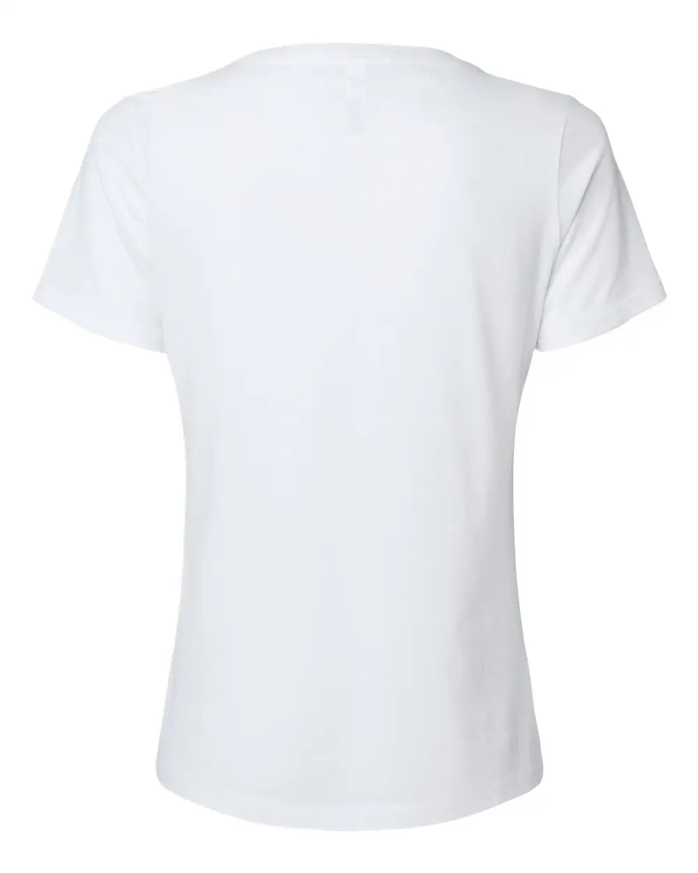 Bella + Canvas 6405cvc Women’s Relaxed Heather Cvc V-neck Tee - Solid White Blend - s