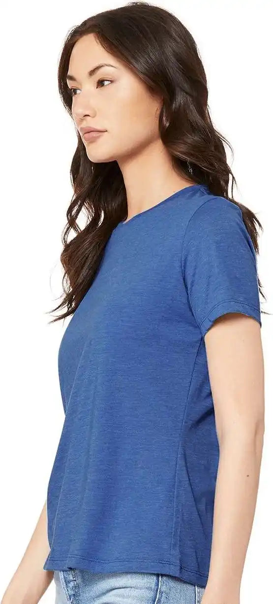 Bella + Canvas 6405cvc Women’s Relaxed Heather Cvc v Neck Tee True Royal