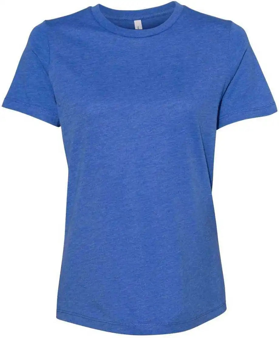 Bella + Canvas 6405cvc Women’s Relaxed Heather Cvc v Neck Tee True Royal