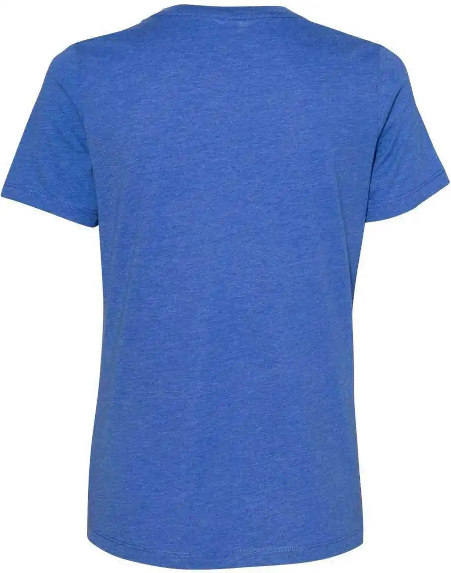 Bella + Canvas 6405cvc Women’s Relaxed Heather Cvc v Neck Tee True Royal