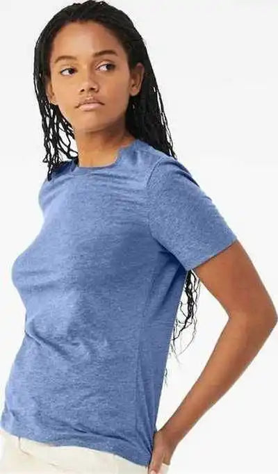 Bella + Canvas 6413 Womens Relaxed Fit Triblend Tee Blue