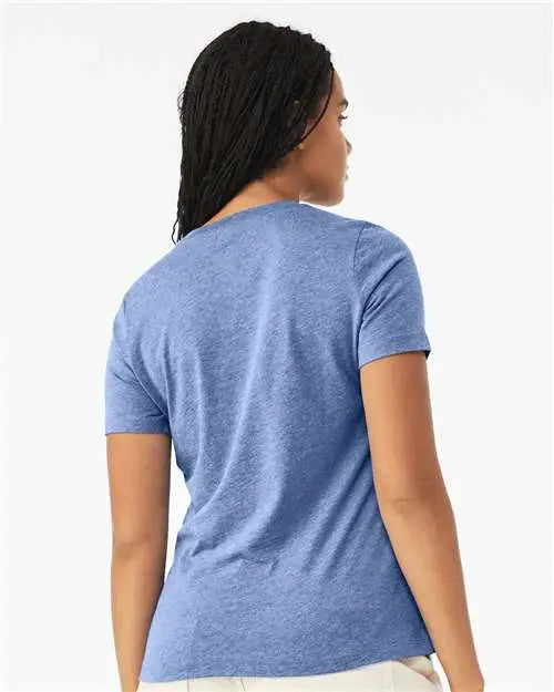Bella + Canvas 6413 Women’s Relaxed Fit Triblend Tee - Blue