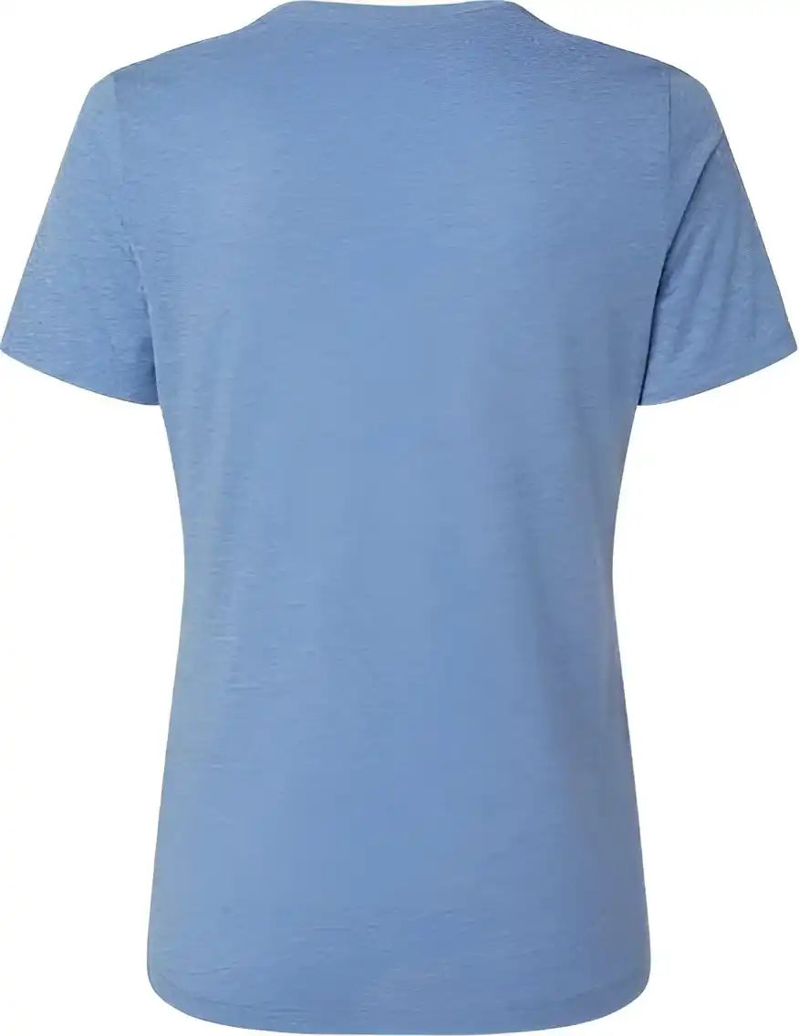 Bella + Canvas 6413 Womens Relaxed Fit Triblend Tee Blue