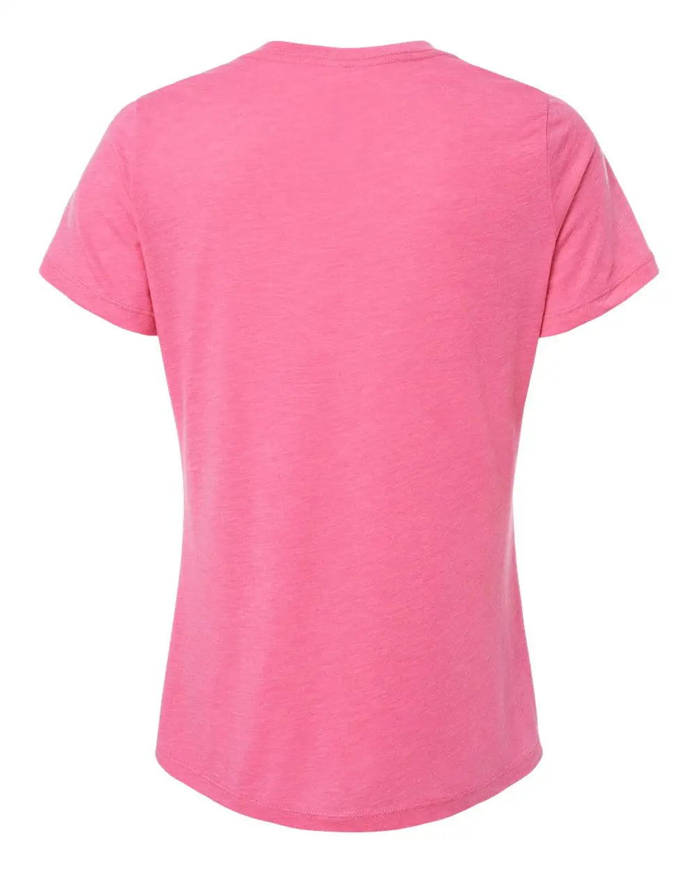 Bella + Canvas 6413 Women’s Relaxed Fit Triblend Tee - Charity Pink - Hot / s