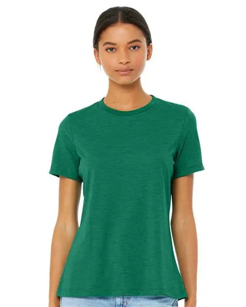 Bella + Canvas 6413 Women’s Relaxed Fit Triblend Tee - Kelly