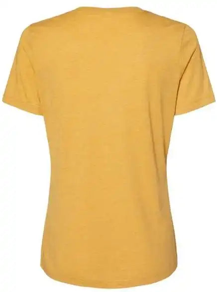 Bella + Canvas 6413 Womens Relaxed Fit Triblend Tee Mustard