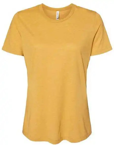 Bella + Canvas 6413 Womens Relaxed Fit Triblend Tee Mustard