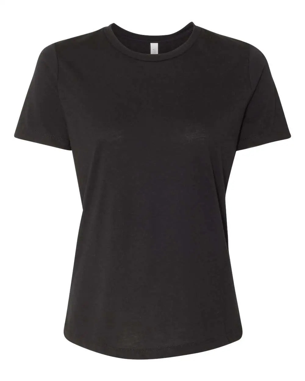 Bella + Canvas 6413 Women’s Relaxed Fit Triblend Tee - Solid Black - s