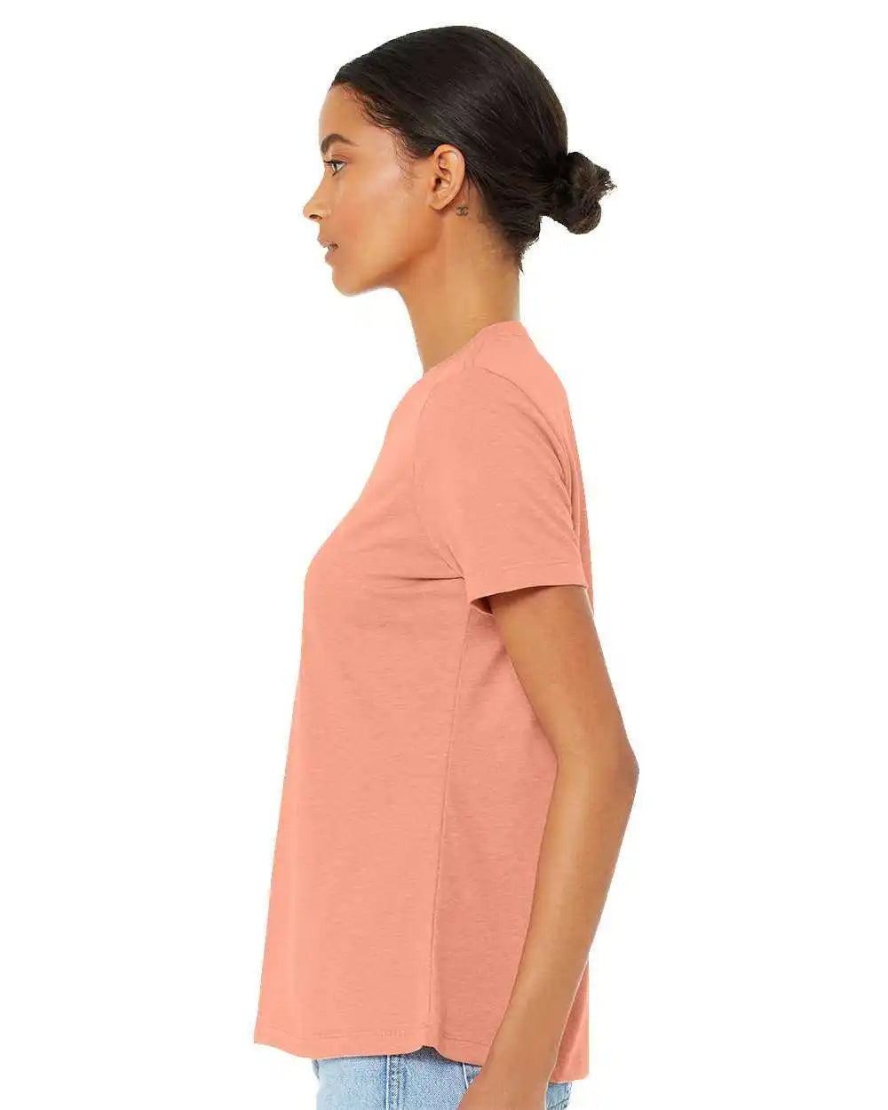 Bella + Canvas 6413 Womens Relaxed Fit Triblend Tee - Sunset