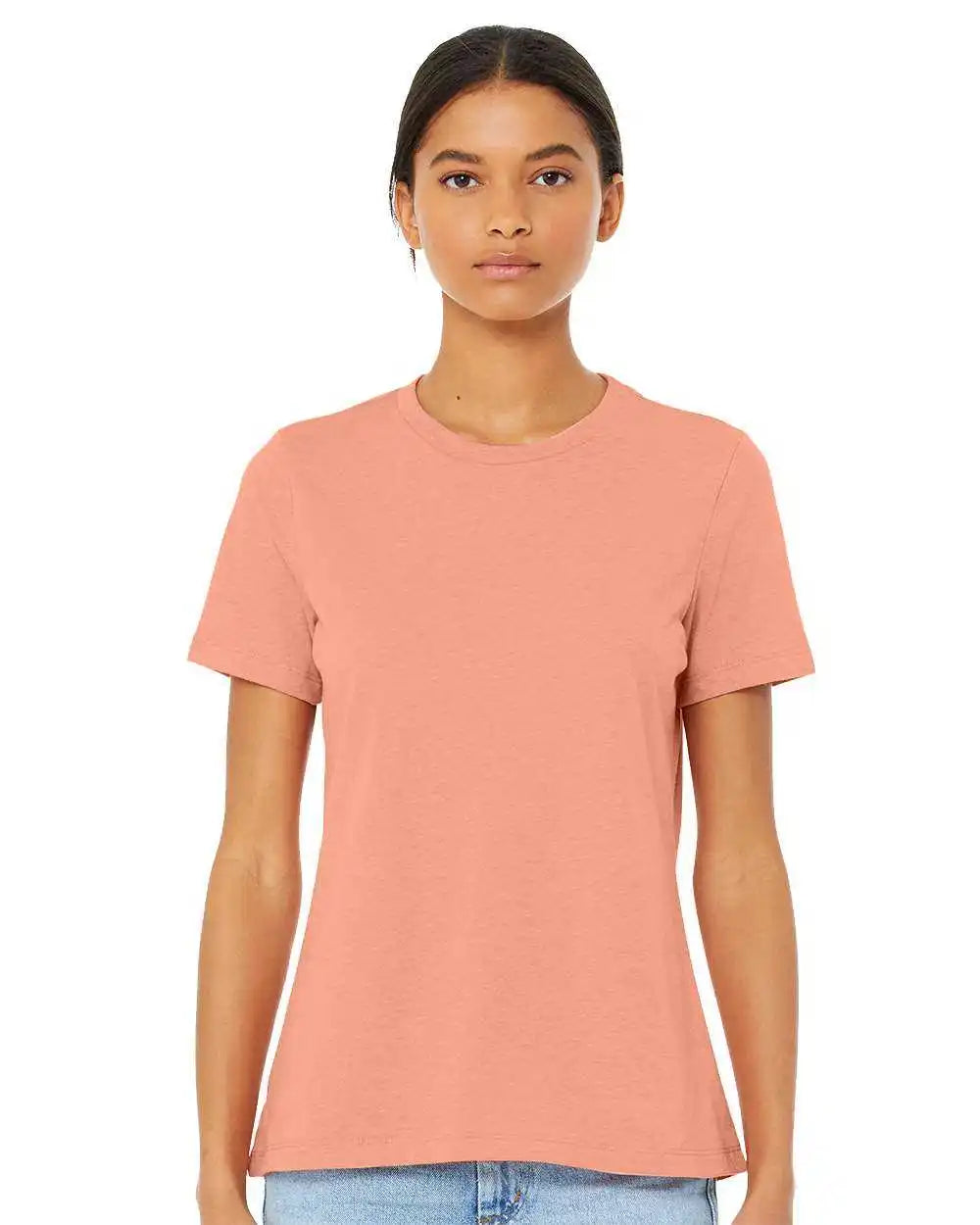 Bella + Canvas 6413 Womens Relaxed Fit Triblend Tee - Sunset
