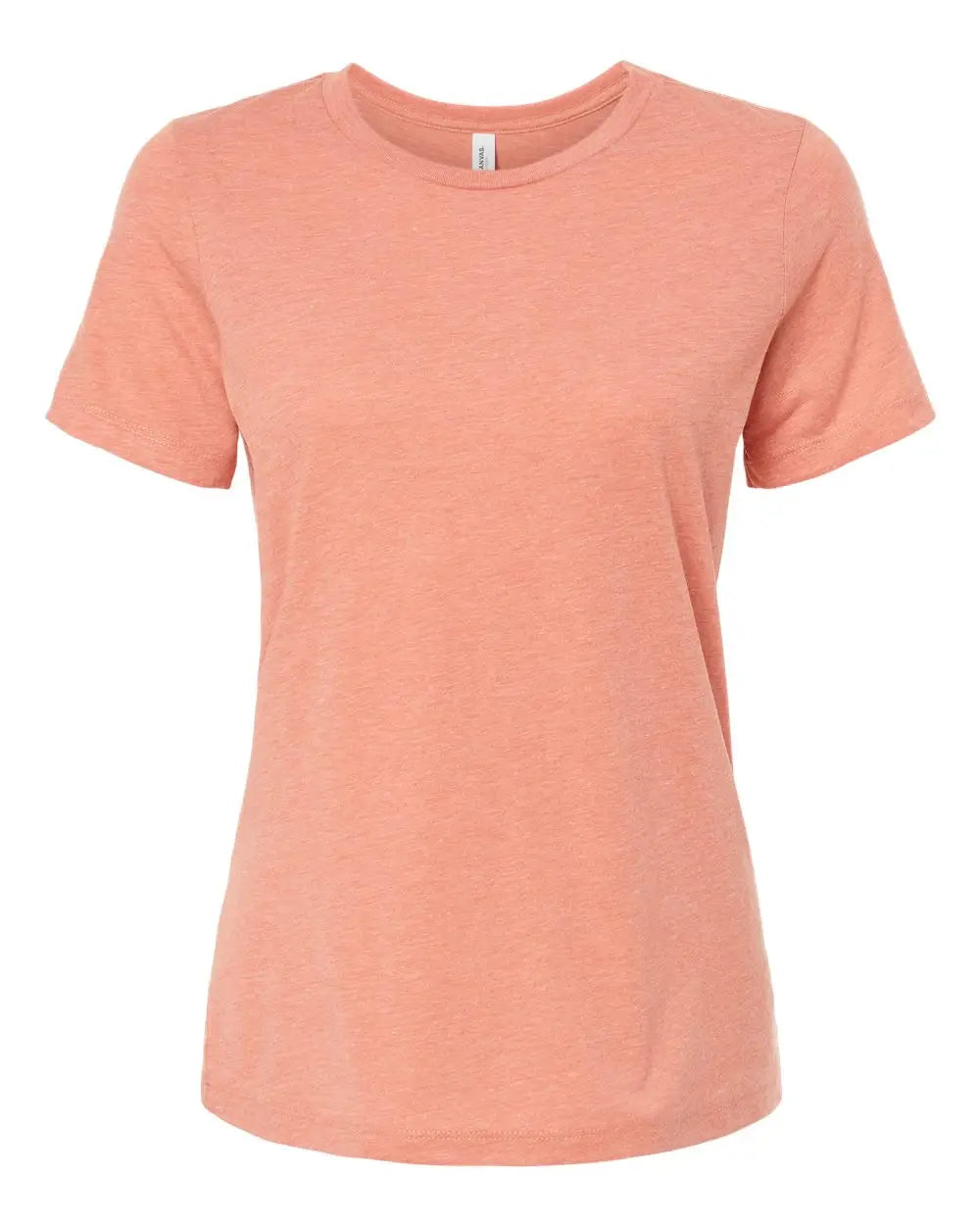 Bella + Canvas 6413 Women’s Relaxed Fit Triblend Tee - Sunset - Orange / s