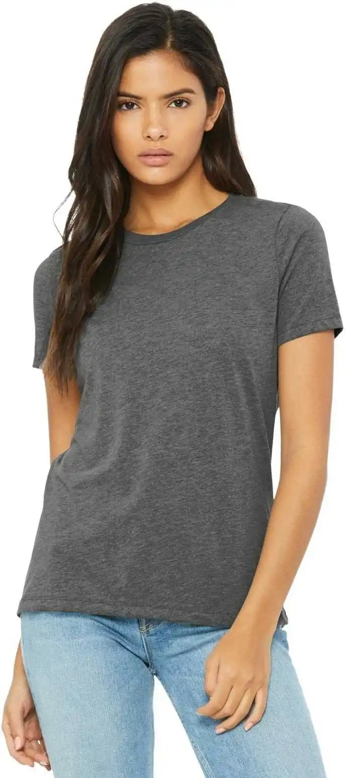 Bella + Canvas 6413 Women’s Relaxed Triblend Short Sleeve Tee Gray