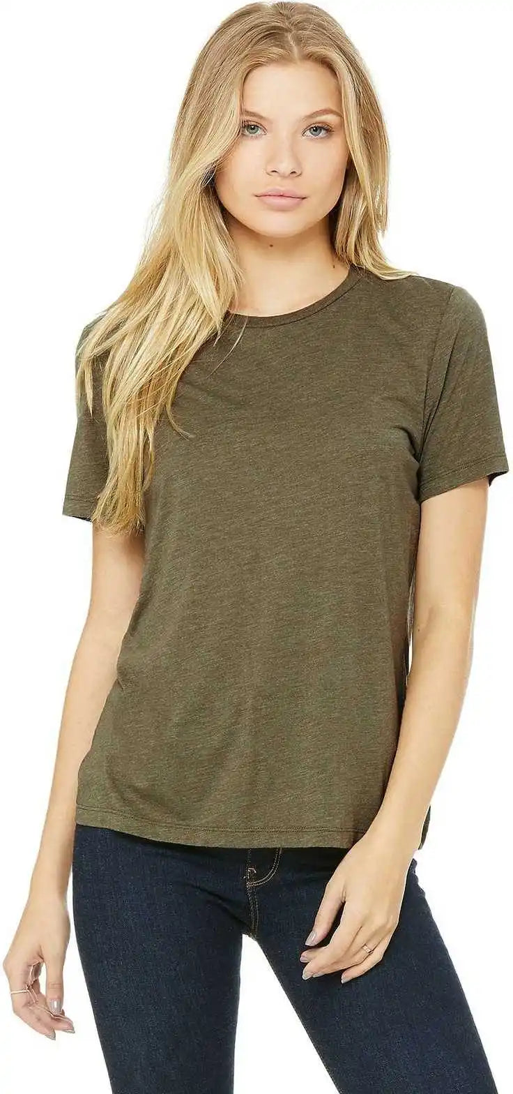 Bella + Canvas 6413 Women’s Relaxed Triblend Short Sleeve Tee - Olive