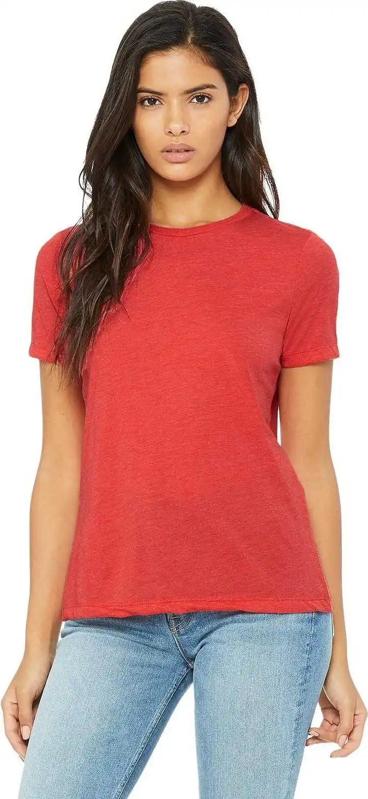 Bella + Canvas 6413 Women’s Relaxed Triblend Short Sleeve Tee Red