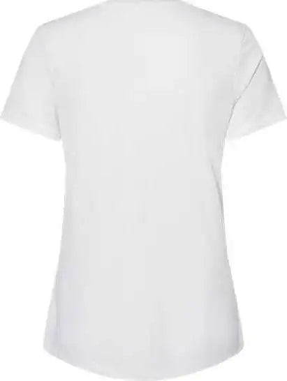 Bella + Canvas 6415 Women’s Relaxed Triblend Short Sleeve v Neck Tee Solid White
