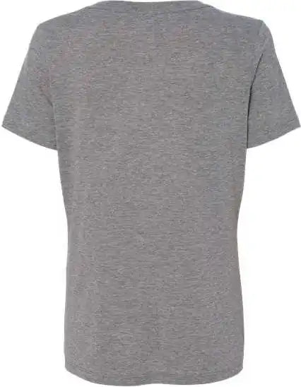 Bella + Canvas 6415 Women’s Relaxed Triblend Short Sleeve v Neck Tee Gray