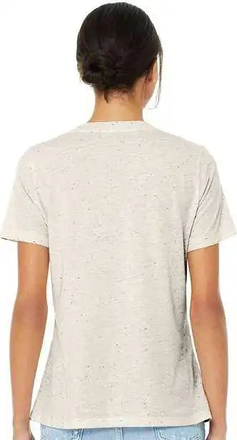Bella + Canvas 6415 Women’s Relaxed Triblend Short Sleeve V-neck Tee - Oatmeal