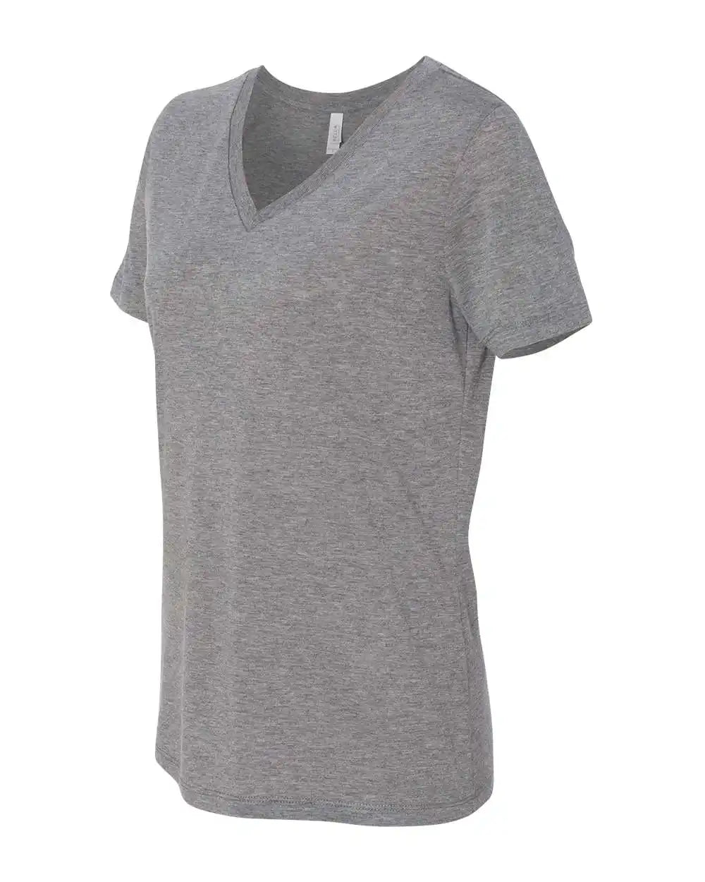 Bella + Canvas 6415 Women’s Relaxed Triblend Short Sleeve V-neck Tee - Grey