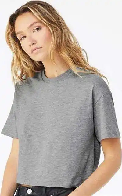 Bella + Canvas 6482 Women’s Jersey Crop Tee Athletic Heather