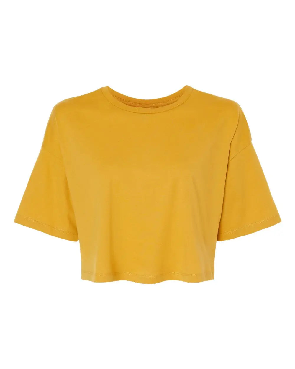 Bella + Canvas 6482 Women’s Jersey Crop Tee - Mustard