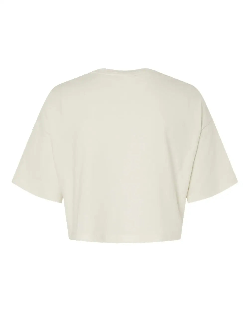 Bella + Canvas 6482 Women’s Jersey Crop Tee - Vintage White - s