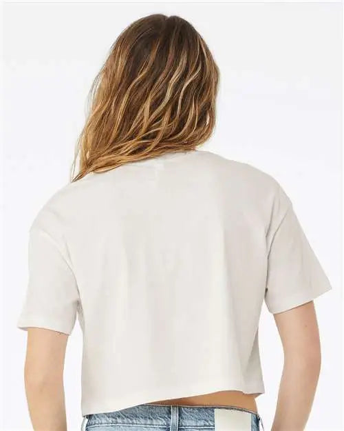 Bella + Canvas 6482 Women’s Jersey Crop Tee - Vintage White