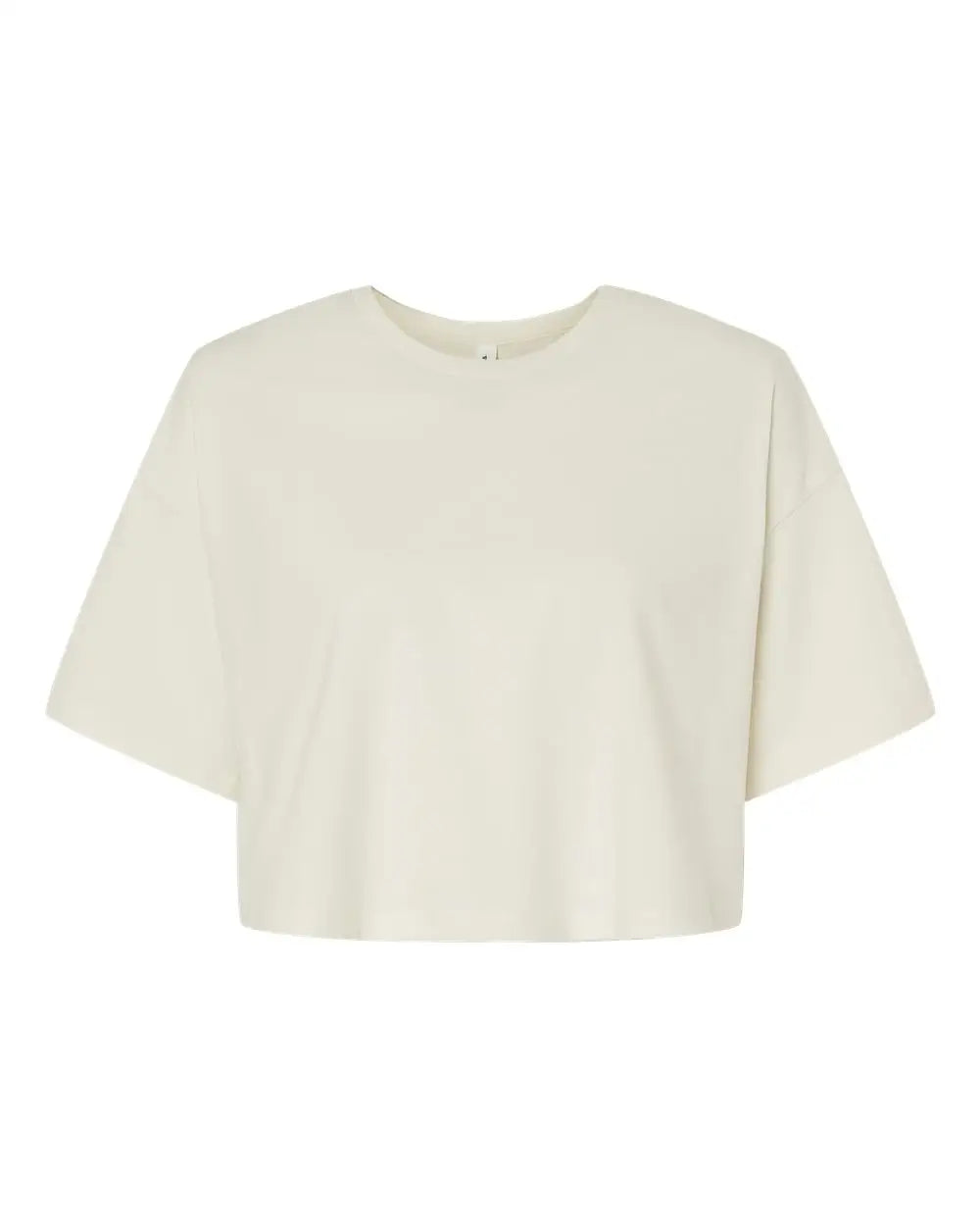 Bella + Canvas 6482 Women’s Jersey Crop Tee - Vintage White - s