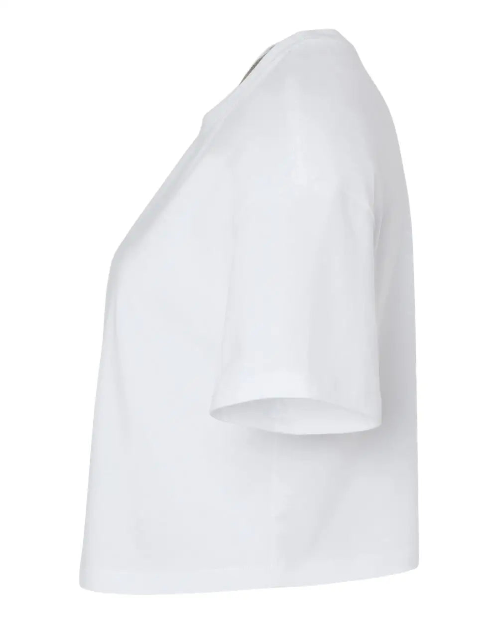 Bella + Canvas 6482 Women’s Jersey Crop Tee - White