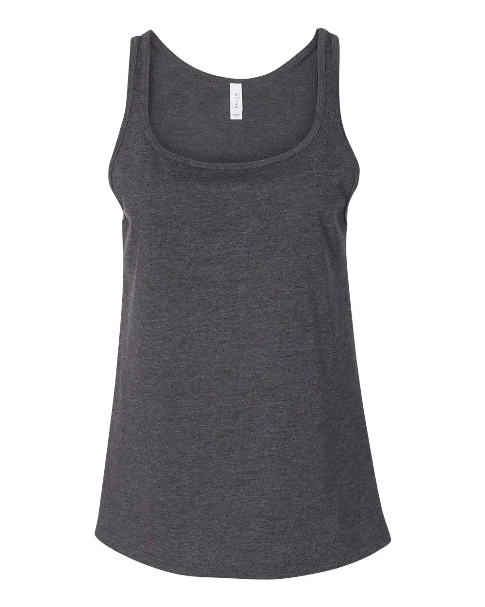 Bella + Canvas 6488 Women’s Relaxed Jersey Tank - Dark Grey Heather - Gray / s