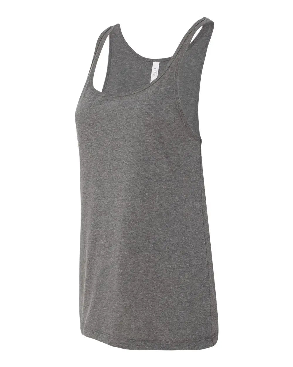 Bella + Canvas 6488 Women’s Relaxed Jersey Tank - Deep Heather - Dark Gray / s