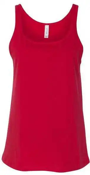 Bella + Canvas 6488 Womens Relaxed Jersey Tank - Red