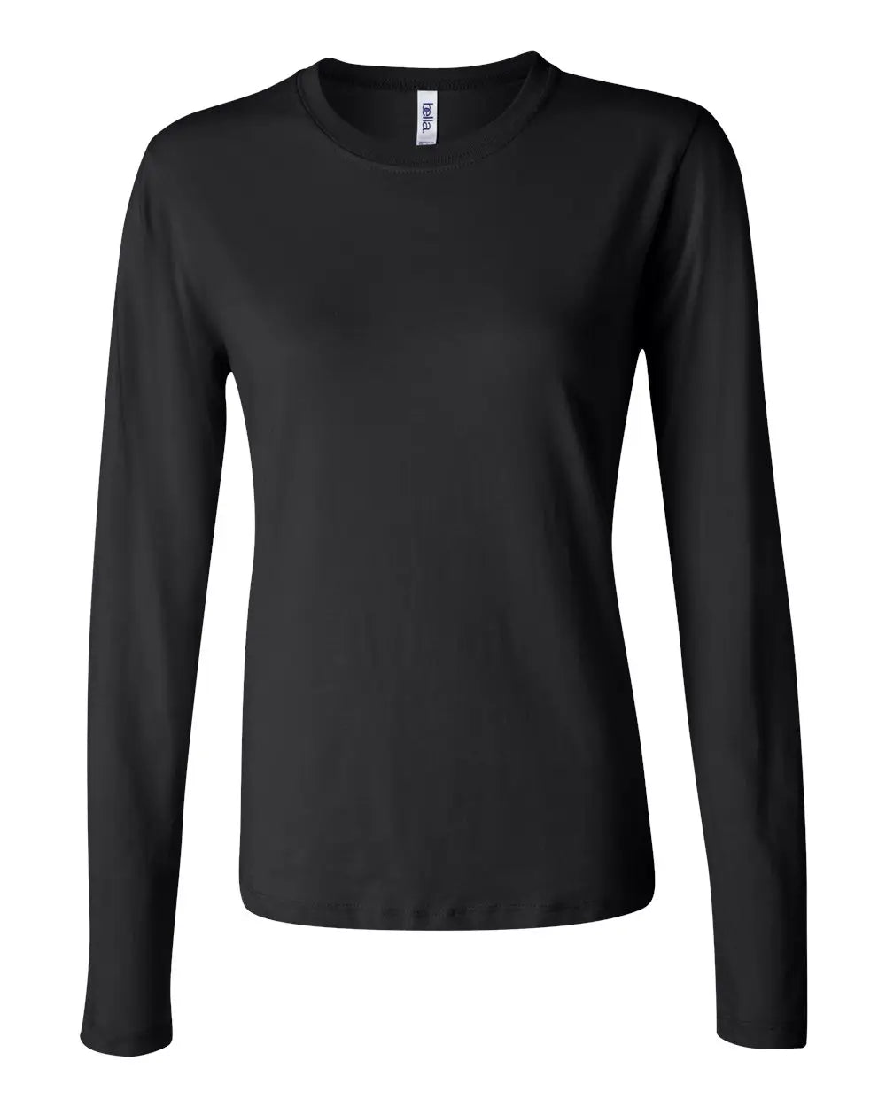 Bella + Canvas 6500 Women’s Jersey Long Sleeve Tee - Black