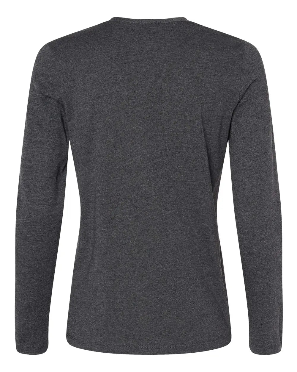 Bella + Canvas 6500 Women’s Jersey Long Sleeve Tee - Dark Grey Heather - Gray / s