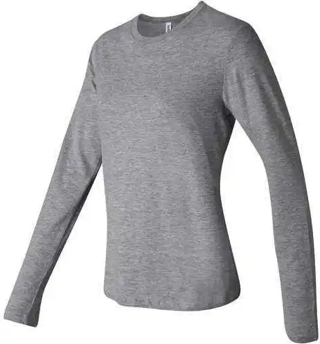 Bella + Canvas 6500 Womens Jersey Long Sleeve Tee Deep Heather