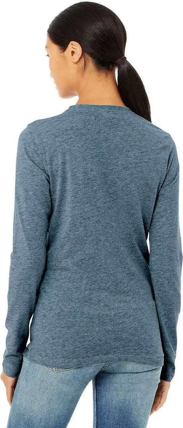 Bella + Canvas 6500 Womens Jersey Long Sleeve Tee Heather Deep Teal