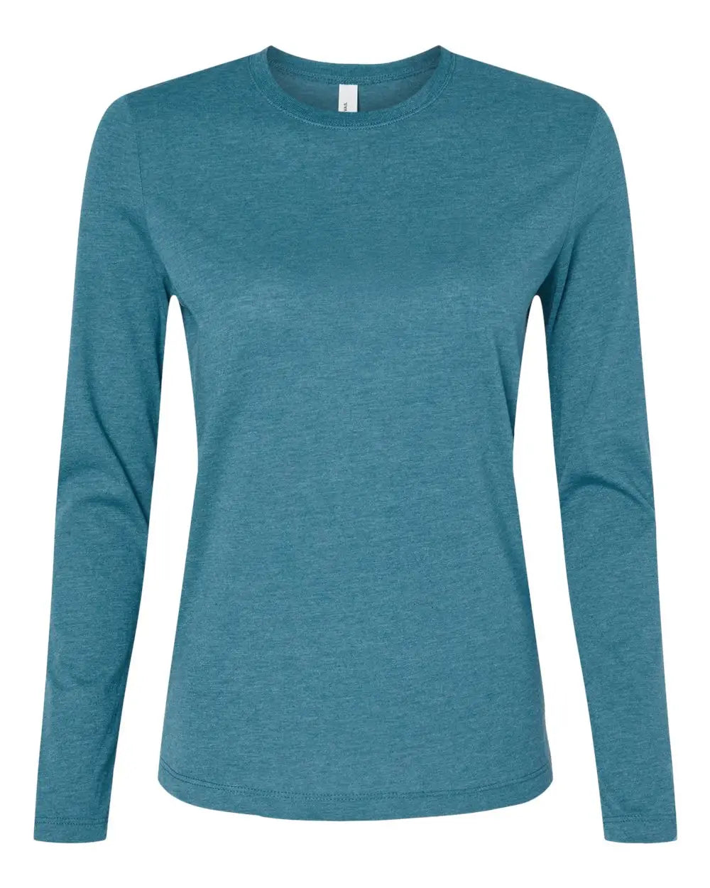 Bella + Canvas 6500 Women’s Jersey Long Sleeve Tee - Heather Slate