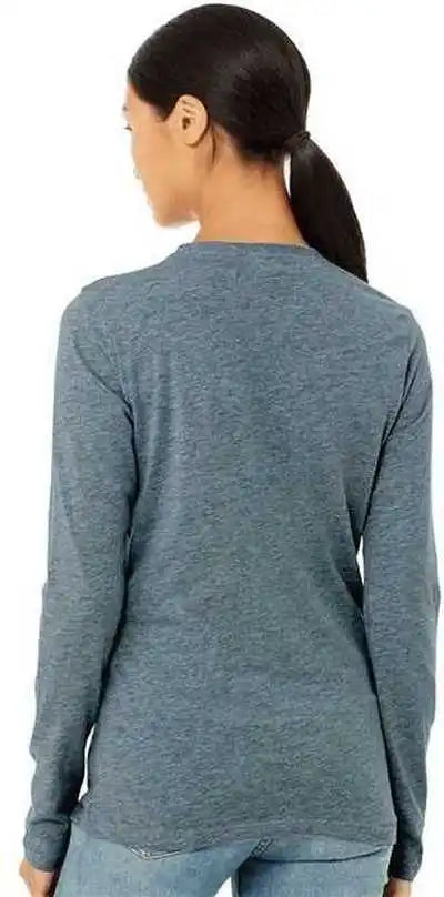 Bella + Canvas 6500 Womens Jersey Long Sleeve Tee Heather Slate