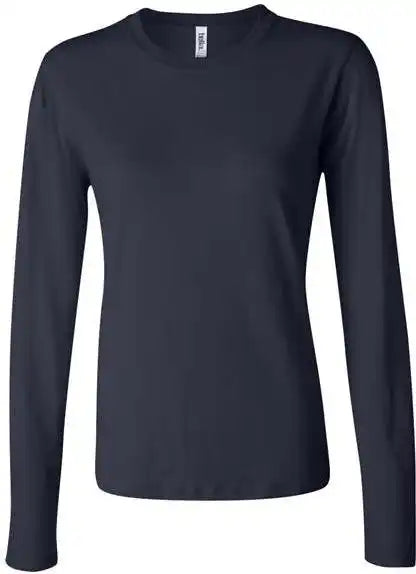 Bella + Canvas 6500 Womens Jersey Long Sleeve Tee - Navy