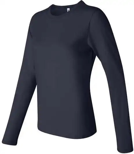 Bella + Canvas 6500 Womens Jersey Long Sleeve Tee - Navy