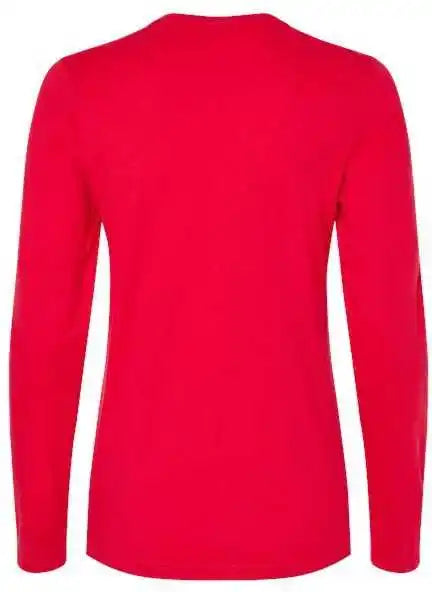 Bella + Canvas 6500 Womens Jersey Long Sleeve Tee Red