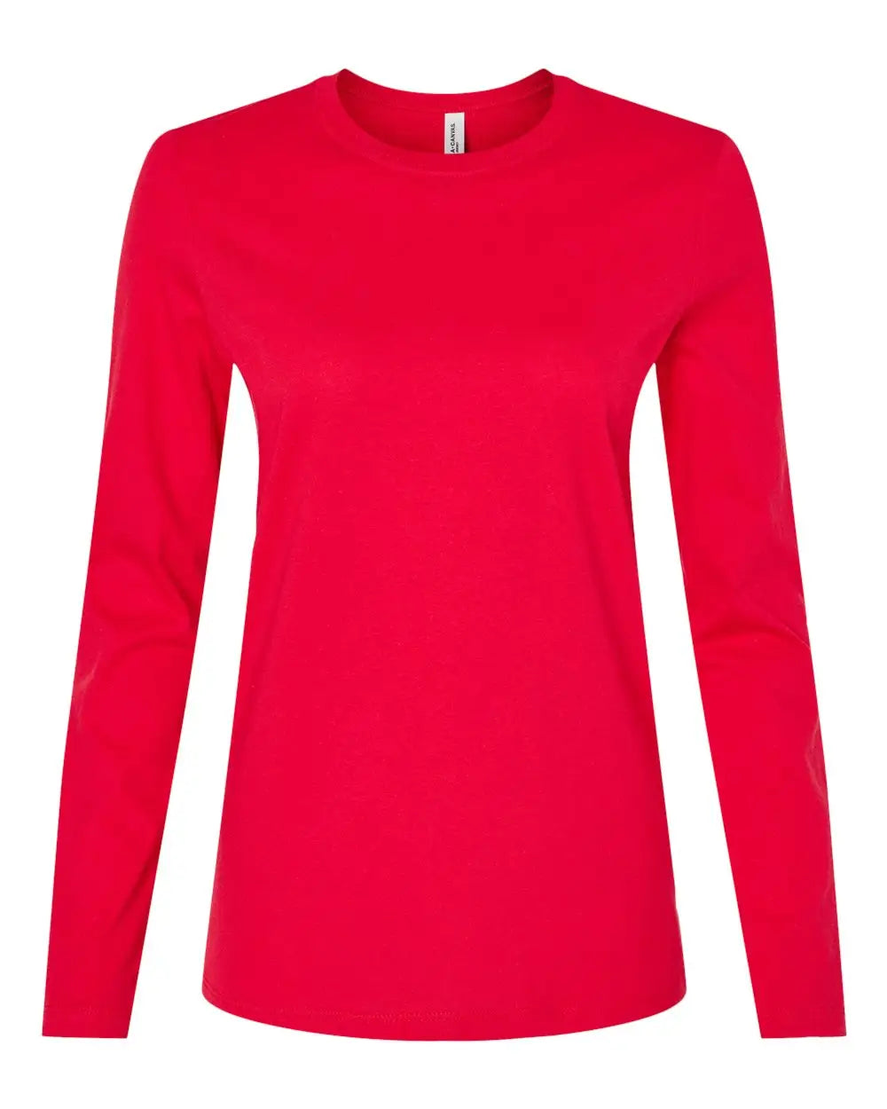 Bella + Canvas 6500 Women’s Jersey Long Sleeve Tee - Red - s