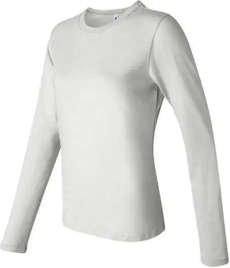 Bella + Canvas 6500 Womens Jersey Long Sleeve Tee White