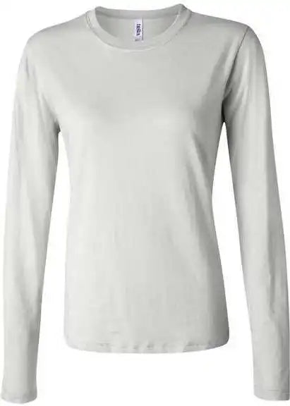 Bella + Canvas 6500 Womens Jersey Long Sleeve Tee White