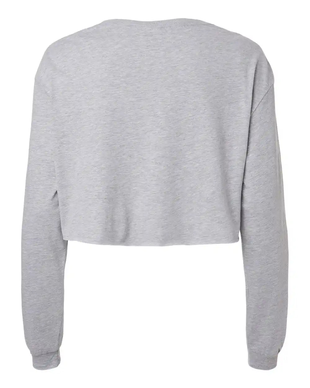 Bella + Canvas 6501 Fwd Fashion Women’s Crop Long Sleeve Tee - Athletic Heather - s