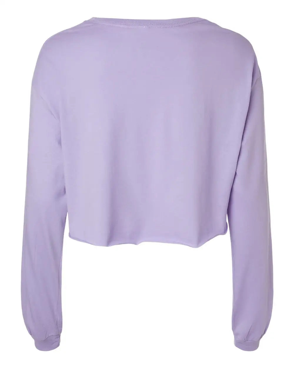 Bella + Canvas 6501 Fwd Fashion Women’s Crop Long Sleeve Tee - Dark Lavender