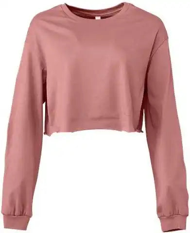 Bella + Canvas 6501 Fwd Fashion Women’s Cropped Long Sleeve Tee - Mauve