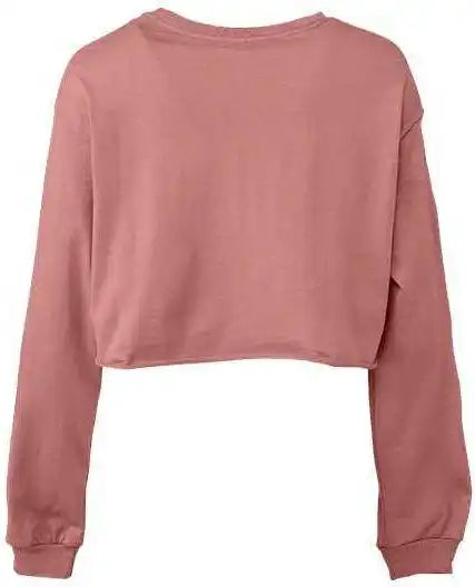 Bella + Canvas 6501 Fwd Fashion Women’s Cropped Long Sleeve Tee - Mauve