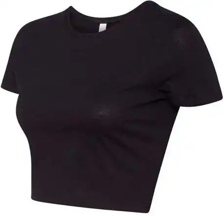 Bella + Canvas 6681 Womens Crop Tee Black