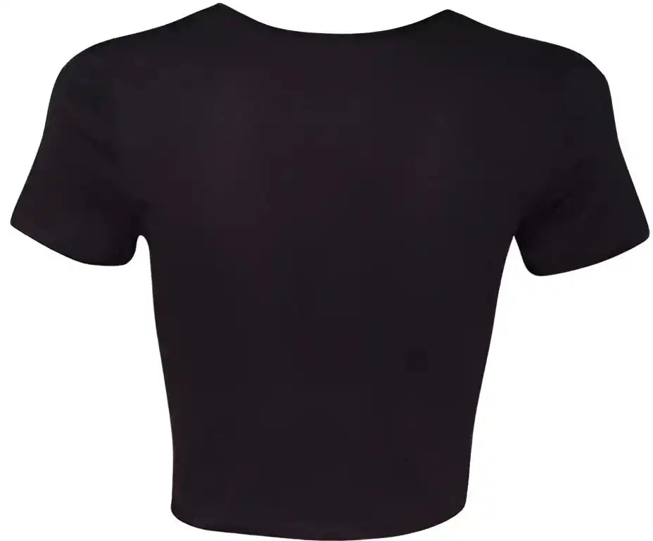 Bella + Canvas 6681 Womens Crop Tee - Black
