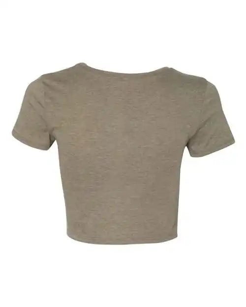 Bella + Canvas 6681 Womens Crop Tee - Heather Olive